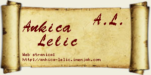 Ankica Lelić vizit kartica